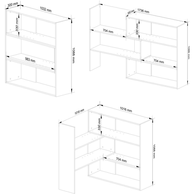 Akord Libreria Moderna QUAD Libreria Scaffale Librerie Soggiorno