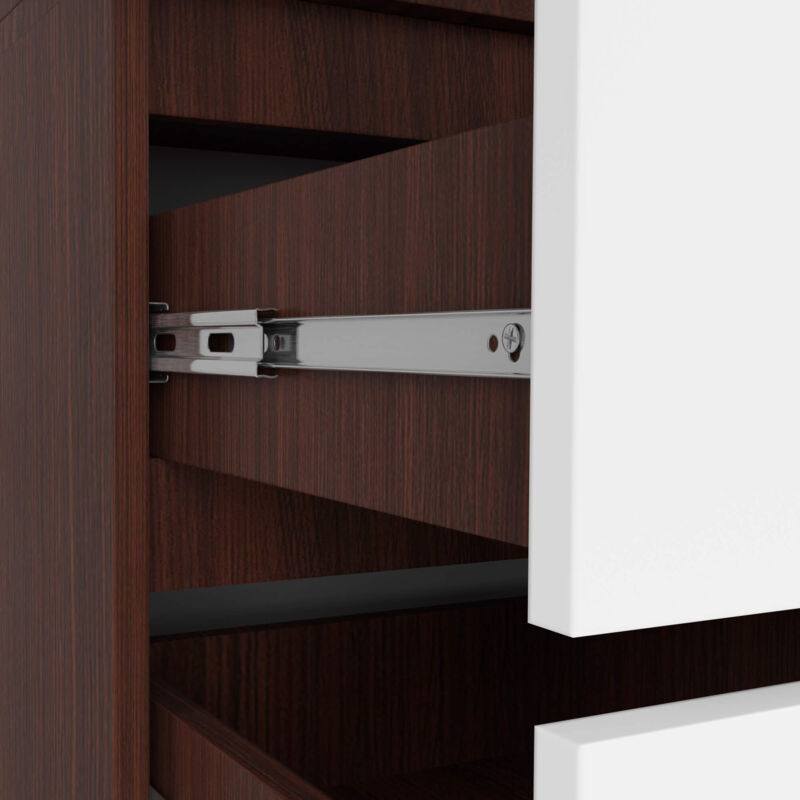 Armadio STAR S 60 Cm Due Ante - 2 Cassetti, Ripiani, Asta Appendiabiti, Laminato Sonoma, Per Cameretta - Foto 6