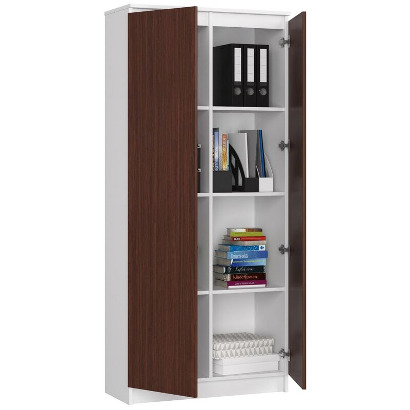 Annlera Libreria a 2 Ripiani 80x30x70cm Bianco Truciolato,Metallo Mobiletto  Multiuso con Ripiani Cubi Arredo Scaffale da Parete Porta Libri Libreria  Industriale Como Camera da Letto : : Casa e cucina