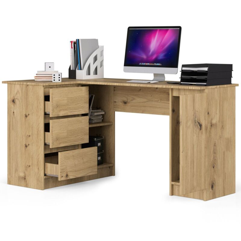 Scrivania Per Laptop, Tavolo, Scrivania Da Studio Tribesigns Per Ufficio Domestico (marrone Rustico/nero, 160 X 80 X 75 Cm) | Leroy Merlin