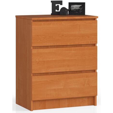 Cassettiera AKORD K60 Cassettiera Ontano 60 cm 3 cassetti 60x40x77 cm