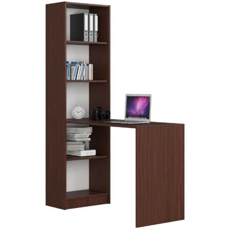 Akord Scrivania Smart Scrivania + Libreria con 5 Ripiani Al lavoro In  ufficio A casa Dimensioni
