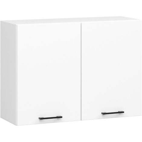 Akord – Mobile da cucina pensile 80 cm – 2 ante – Laminato resistente all'abrasione – Design semplice e versatile – Facile da pulire (1/5)
