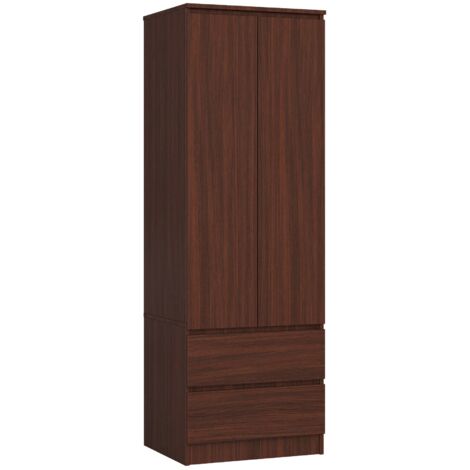 Armadio AKORD S60 Wengé 60 cm 2 ante 2 cassetti 60x51x180 cm