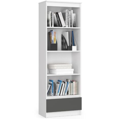 Libreria SQUARE design scaffale mensola moderna bianco mobile libri ripiani