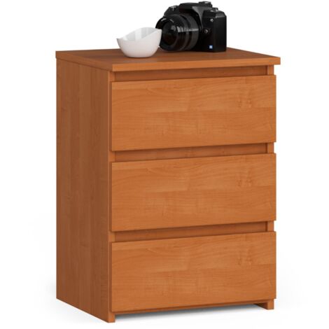 Comodino AKORD CL3 Ontano 40 cm 3 cassetti 40x35x57 cm
