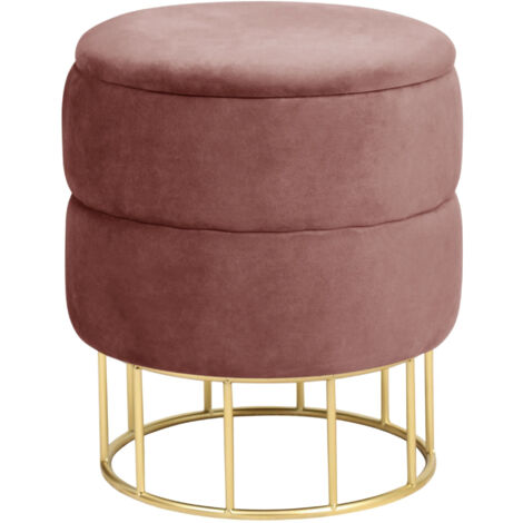 Cortesi Home Charli - Pouf A Cubo In Vera Pelle Color Crema Con Cuciture A Rombi - Perfetto Per Salotto E Zona Relax - 4