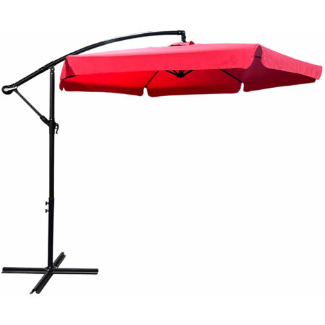 Ombrellone da giardino ASTER con protezione UV in colore blu scuro peso 12,1 kg dimensioni 300x300x245 cm