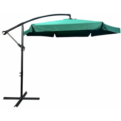 Ombrellone da giardino ASTER con protezione UV in colore rosso peso 12,1 kg dimensioni 300x300x245 cm