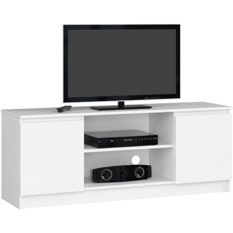 Mobile TV AKORD Bianco 140 cm 2 ante 140x40x55 cm