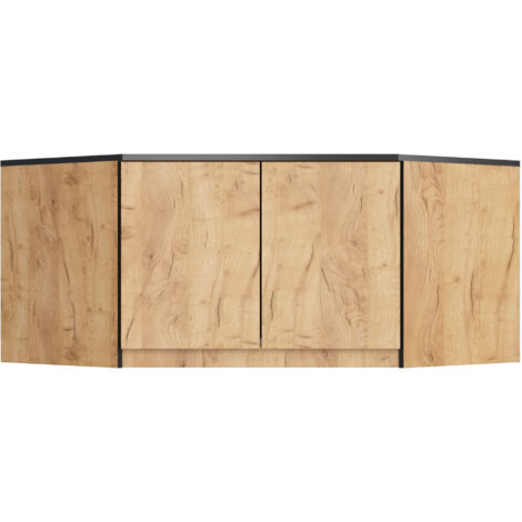 Sopralzo per armadio AKORD S100 Quercia Craft 100 cm 2 ante 100x50x55 cm (1/5)