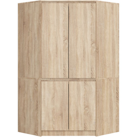 Armadio ad angolo AKORD S100 Sonoma Quercia 100 cm 4 ante 100x50x180 cm