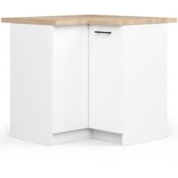 Mobile cucina modulare con piano di lavoro AKORD OLIWIA Bianco 90 cm 2 ante 90x46x85 cm