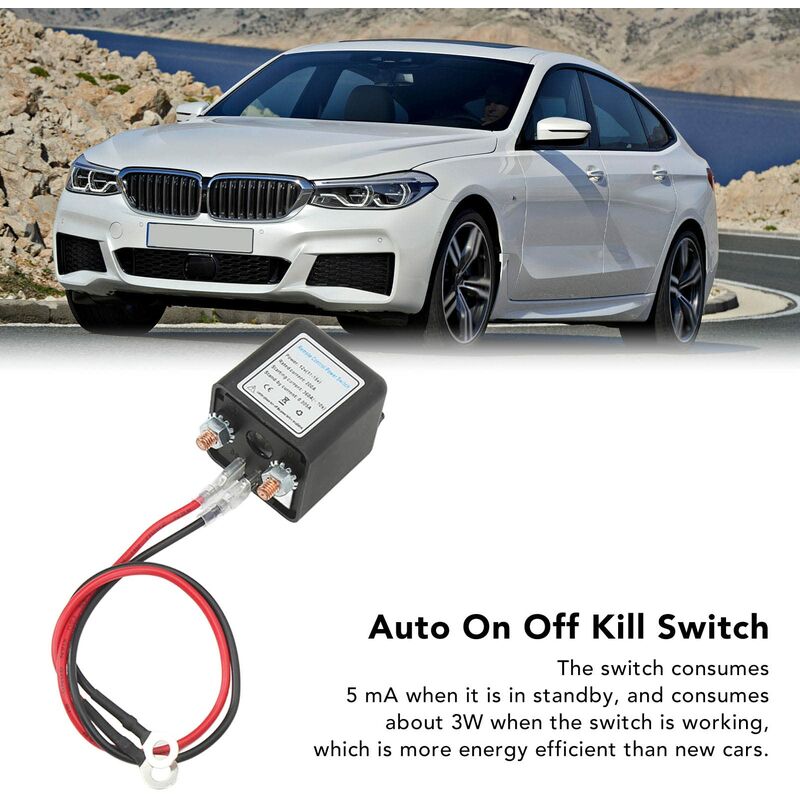 Autobatterie Trennschalter Power Cut Off Kill Switch mit Fernbedienung  Kupferklemme für Automotive 12v 200a