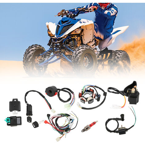 SJLERST Kabelbäume, Quad Kabelbaum CDI Kabelbaum Ersatz Für 50cc 70cc 90cc 110cc 125cc Atv Quad Dirt Bike Go Kart Teile 72019250