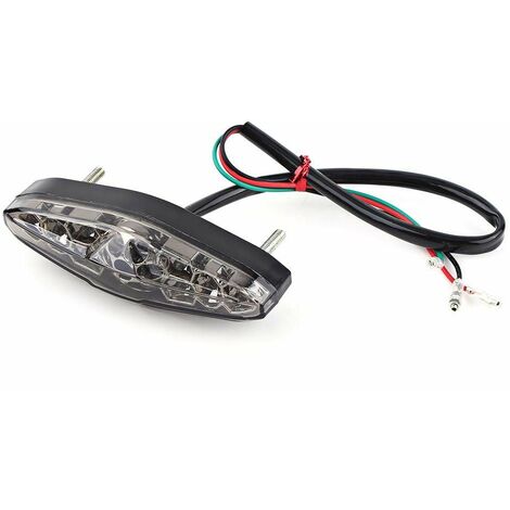 SJLERST Motorrad Bremslicht Rcklicht 15 LED mit Blinker 12 V Stop Lampe  Schwanz Motorrad Nummernschild Signal