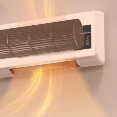 SJLERST Mini-Klimaanlage, 2-in-1-Kühl-Heiz-Wandklimaanlage mit Fernbedienung, 1–6 Stunden Timing, 16 ℃ Bis 40 ℃, Tragbare Raumkühler-Heizventilator-Kombination für das Heimbüro