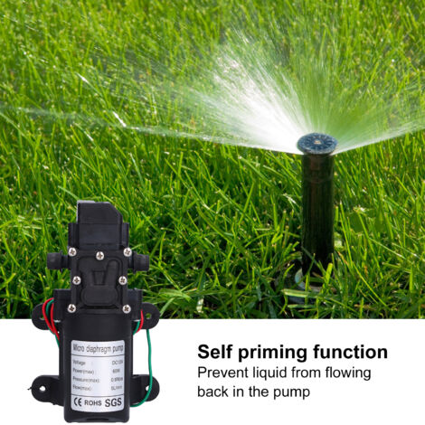 SJLERST 12 V WasserdruckMembranpumpe, 60 W, selbstansaugende Booster