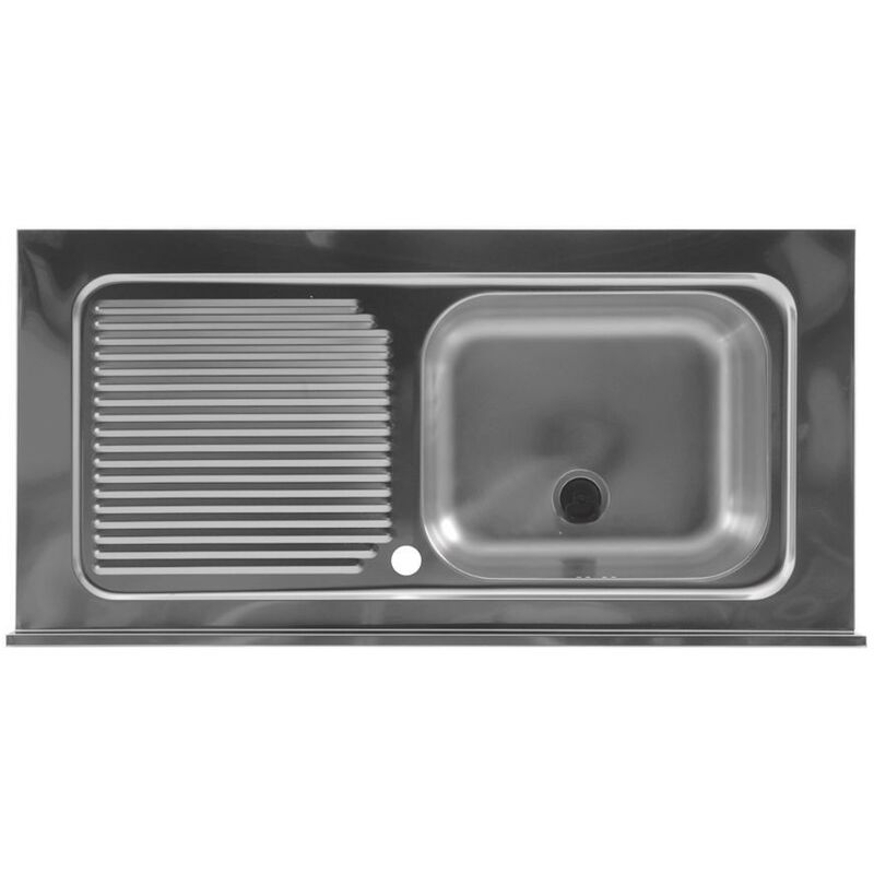Colavene - Lavello in acciaio inox 100x50 vasca a destra - 101010V
