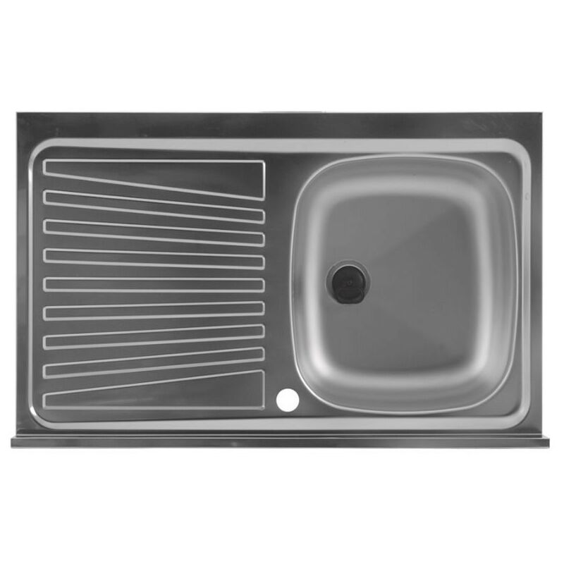 Colavene - Lavello in acciaio inox 80x50 vasca a destra - 108010V