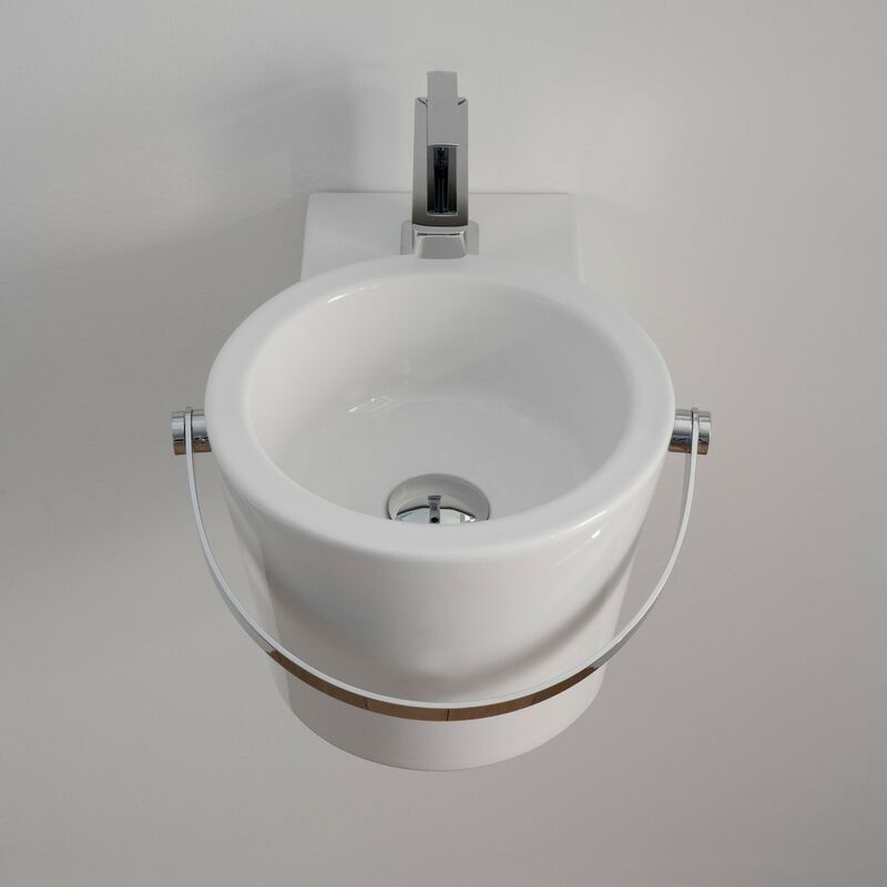 Thema Mobile bagno sospeso 60x50 cm Con Lavabo rettangolare da