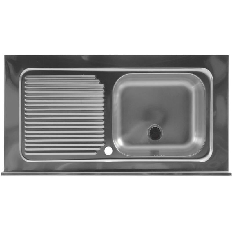 Colavene - Lavello in acciaio inox 105x60 vasca a destra - 100510V
