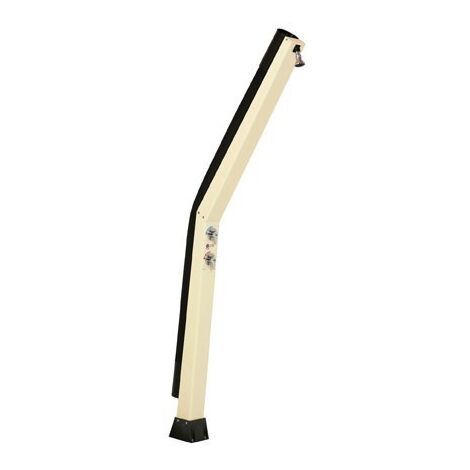 Douche solaire courbée 20L en acier prélaqué – Capteur solaire SOLTUB – Pomme de douche orientable – Raccord rapide à tuyau d'arrosage