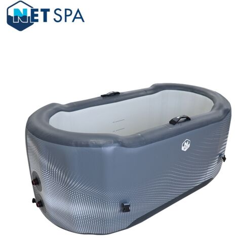 Netspa – Bain froid Järvi – Technologie Drop-Stitch – Isolation thermique optimale – Compatible glaçons et chiller – Installation rapide en 5 min (1/5)