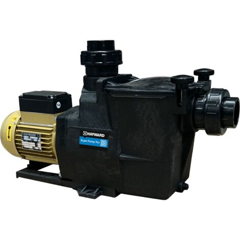 Hayward – Pompe de piscine Super Pump Pro 2 CV – Débit 23 m³/h – Auto-amorçante – Moteur fermé et ventilé (IPX5) – Économique et silencieuse - SP 2 CV TRI