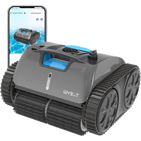 Wybot – Robot piscine sans fil – Autonomie 2h30 – Compatible tous revêtements – Nettoyage fond et parois – Navigation intelligente infrarouge