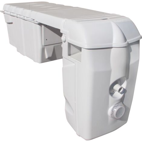 Groupe bloc de filtration piscine MX25 – Système à cartouche 25 m3/h – Électrolyseur au sel – Installation facile et compacte – Filtrinov