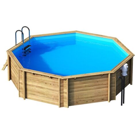 Piscine bois TULUM Premium 414 et 505  Diamètre 505 cm