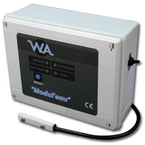 Régulateur de niveau de piscine 240V – Alimentation 5W – Protection fusibles – Sortie électrovanne 24V – MODULEAU – Wa Conception