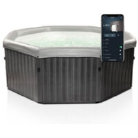 Mspa – Spa gonflable 6 personnes – 138 jets d'air ajustables – Dimensions 193x193x73 cm – WiFi et télécommande – Structure PVC ultrarésistante