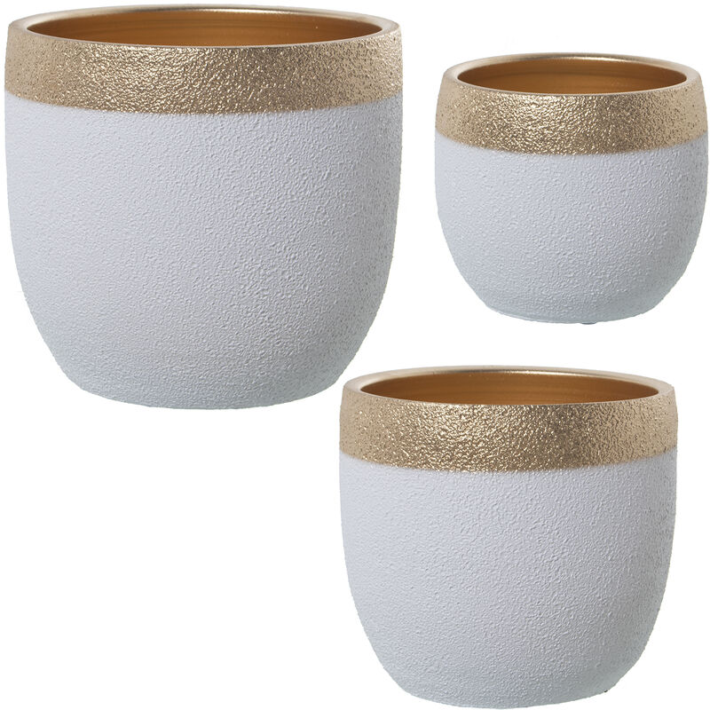 Exotenherz - Lot De 3 Kokodama Pots Fleurs Vides 10cm - Fibres Coco Naturelles