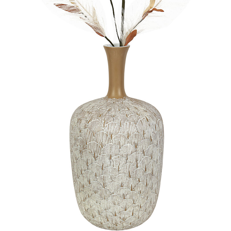 Vase Sculpté 3 Déesses En Résine Signé A.G – Objet Déco Vintage Avec Caractère
