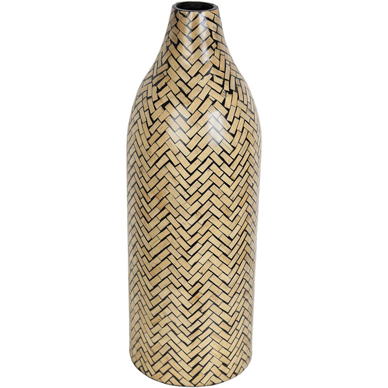 Vase En Bambou Forme Maison - La Maison Du Bambou (Yvon Bergon) - Déco Nature