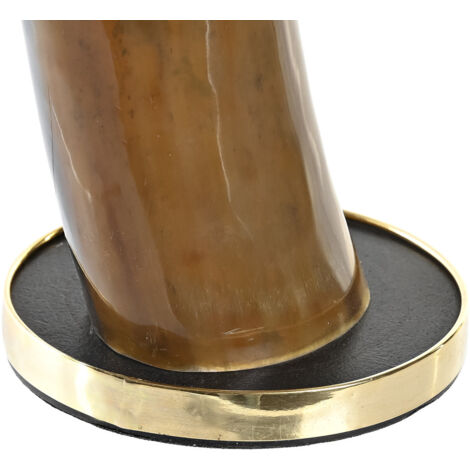 Décoration Corne Métal 10X25X40 Corne Marron Clair