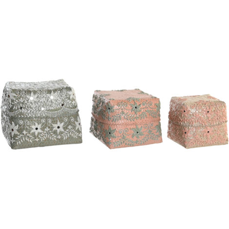 Corbeille Set 3 Bambou 27X27X23 Multicolore (1/4)