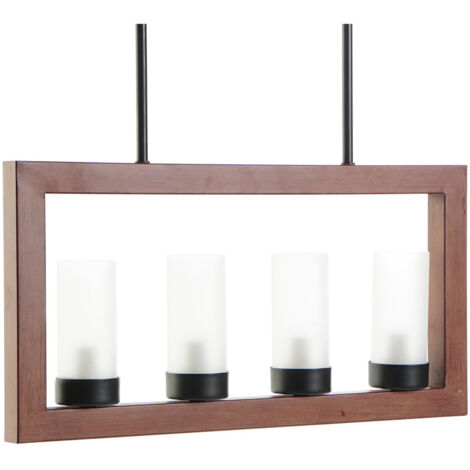 DKD Home Decor Suspension Marron Aluminium Verre 52x6x26 cm (1/5)