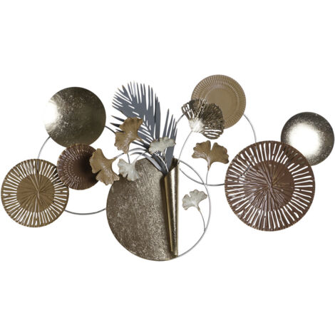DKD Home Decor Figurine décorative métal gris doré cuivre (1/3)