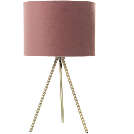 Lampe de table en métal avec abat-jour Terciop. Topo,1Xe27,Max.40 °24X43 Cm, Base:°19X25 Cm (1/5)