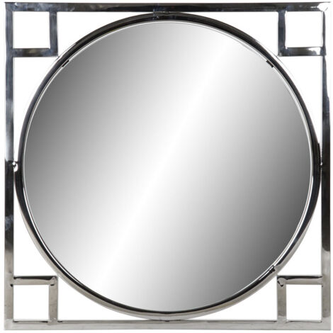 Miroir Acier Verre 70X2X70 Argenté (1/5)