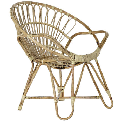 DKD Home Decor Chaise de jardin Naturel et multicolore (1/5)