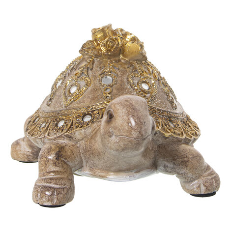 Figurine Tortue En Famille - Résine Artefice - Artisanat Italien - Unique