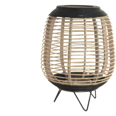 DKD Home Decor Portavelas bougeoir marron et noir 32x32x43 cm (1/2)