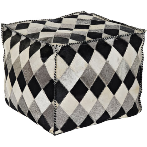 Pouf Thyann marron en polyester (45 x 45 x 40 cm) (1/3)