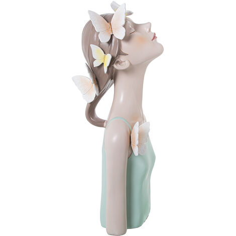 Statuette - Decor And Go - Lézard En Résine Argentée - 3,5 Cm X 8 Cm X