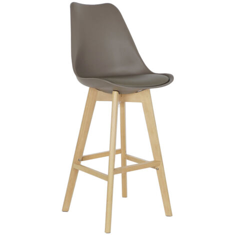 dkd-home-decor Sgabello Gris Bois de Hêtre 48,5x55x109 cm (1/5)