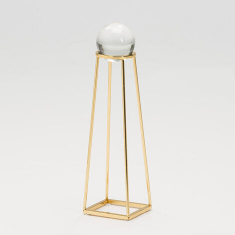 Figurine 8x8x29 Cristal/Métal Doré (1/2)